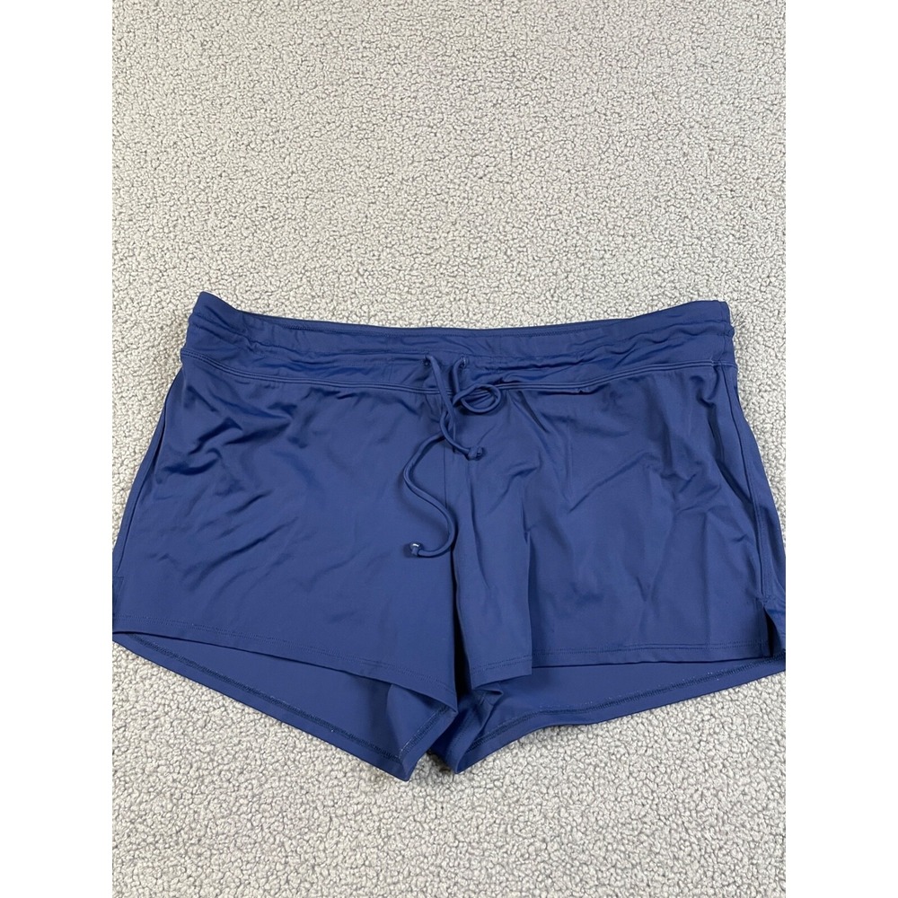 Tropical‎ Escape Plus Size 14 Swim Shorts swimsuit bottoms blue